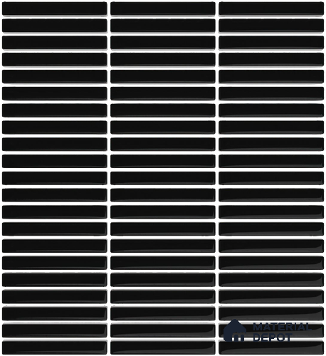 Mosaic Floor & Wall  Kitkat Tile TL 10644 C | 294x283.50 mm (Chip Size 12x93 mm) Glossy Finish Porcelain Tile - 8 mm | Suitable For Outdoor, Swimming Pool Area