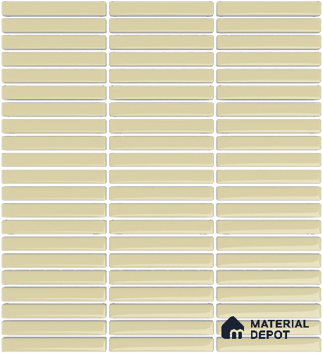 Mosaic Floor & Wall  Kitkat Tile TL 10644 F | 294x283.50 mm (Chip Size 12x93 mm) Glossy Finish Porcelain Tile - 8 mm | Suitable For Outdoor, Swimming Pool Area