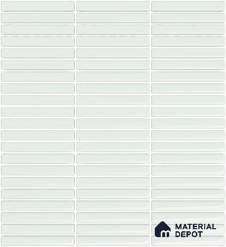 Mosaic Floor & Wall  Kitkat Tile TL 10644 E | 294x283.50 mm (Chip Size 12x93 mm) Glossy Finish Porcelain Tile - 8 mm | Suitable For Outdoor, Swimming Pool Area