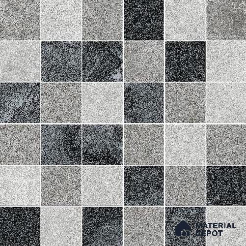 Mosaic Floor & Wall Tile TL 10599 H | 299 x 299 mm (Chip Size 48x48 mm) Matte Finish Porcelain Tile - 6 mm | Suitable For Outdoor, Swimming Pool Area