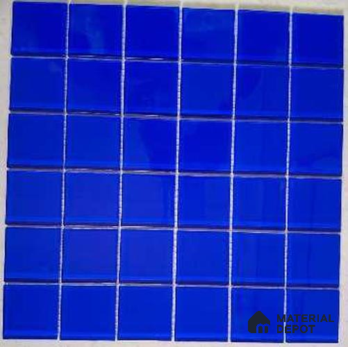 Mosaic Floor & Wall Tile TL 10627 | 300 X 300 mm (Chip Size 48x48 mm) Glossy Finish Glass Tile - 4 mm | Suitable For Outdoor, Swimming Pool Area