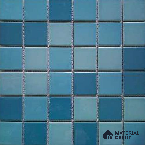 Mosaic Floor & Wall Tile TL 10619 | 303 X 303 mm (Chip Size 48x48 mm) Glossy Finish Porcelain Tile - 6 mm | Suitable For Outdoor, Swimming Pool Area