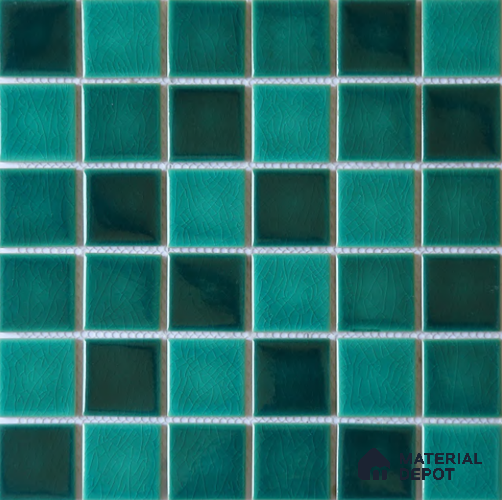 Mosaic Floor & Wall Tile TL 10615 C | 303 X 303 mm (Chip Size 73x73 mm) Glossy Finish Porcelain Tile - 6 mm | Suitable For Outdoor, Swimming Pool Area