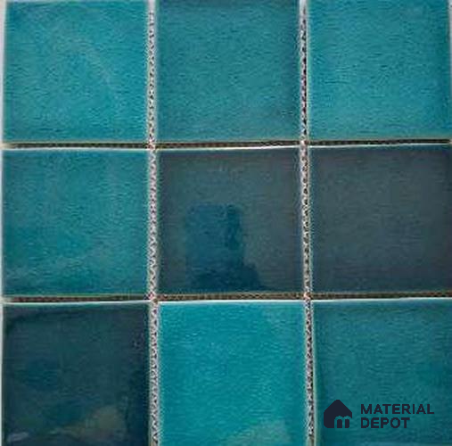 Mosaic Floor & Wall Tile TL 10615 | 303 X 303 mm (Chip Size 98x98 mm) Glossy Finish Porcelain Tile - 8 mm | Suitable For Outdoor, Swimming Pool Area