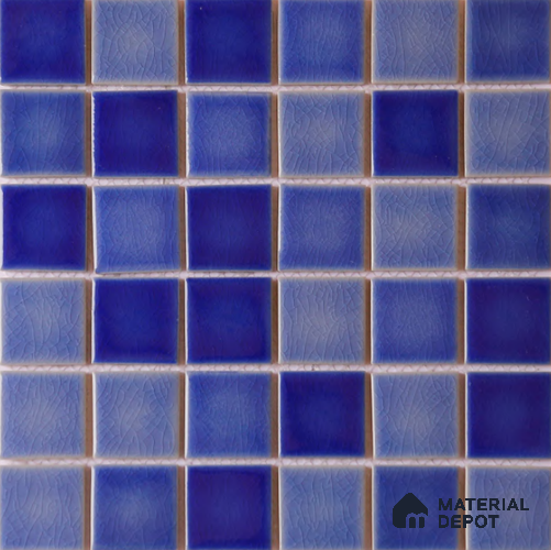 Mosaic Floor & Wall Tile TL 10616 B | 303 X 303 mm (Chip Size 48x48 mm) Glossy Finish Porcelain Tile - 6 mm | Suitable For Outdoor, Swimming Pool Area
