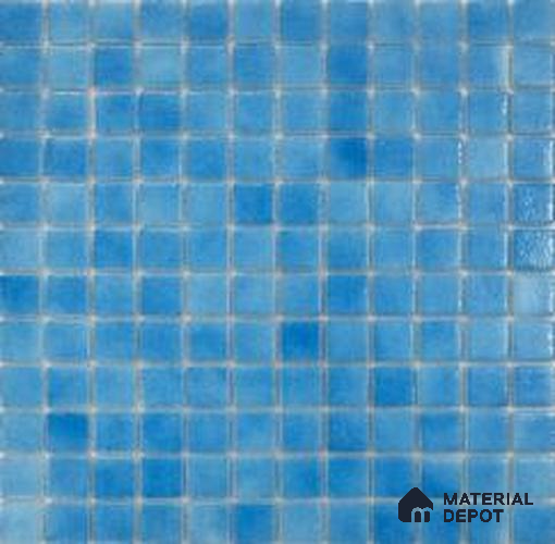 Mosaic Floor & Wall Tile TL 10692 | 317.6 x 317.6 mm (Chip Size 25x25 mm) Glossy Finish Glass Tile - 5 mm | Suitable For Outdoor, Swimming Pool Area