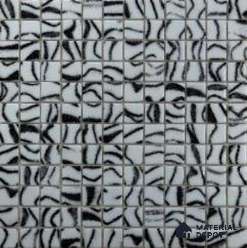 Mosaic Floor & Wall Tile TL 10702 | 317.6 x 317.6 mm (Chip Size 25x25 mm) Glossy Finish Glass Tile - 5 mm | Suitable For Outdoor, Swimming Pool Area