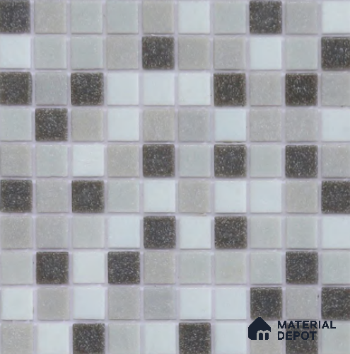 Mosaic Floor & Wall Tile TL 10710 C | 327 x 327 mm (Chip Size 20x20 mm) Glossy Finish Glass Tile - 4 mm | Suitable For Outdoor, Swimming Pool Area