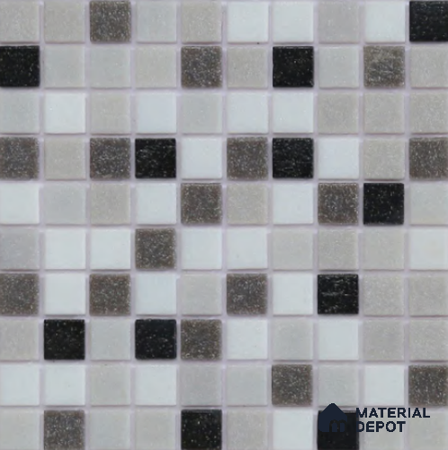 Mosaic Floor & Wall Tile TL 10710 D | 327 x 327 mm (Chip Size 20x20 mm) Glossy Finish Glass Tile - 4 mm | Suitable For Outdoor, Swimming Pool Area