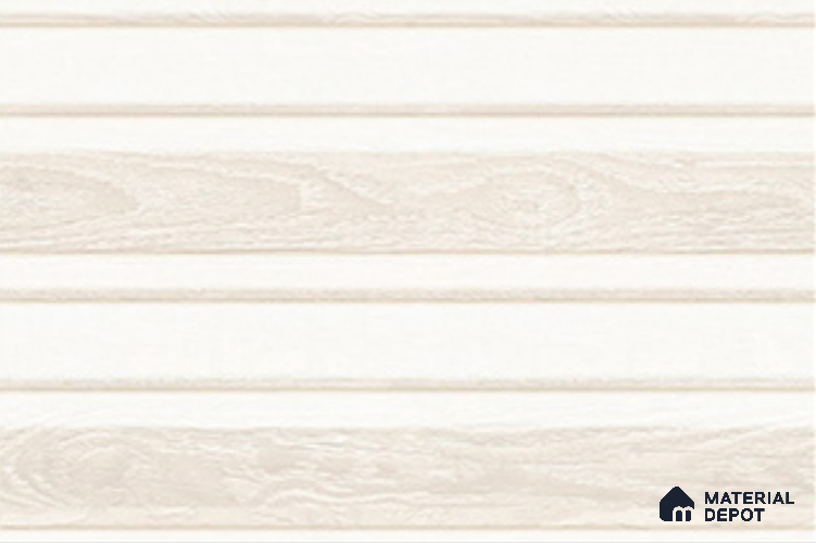 Wood Look Tile TL 09654 C 18x12 inch Glossy Finish Ceramic Tile - 8 mm