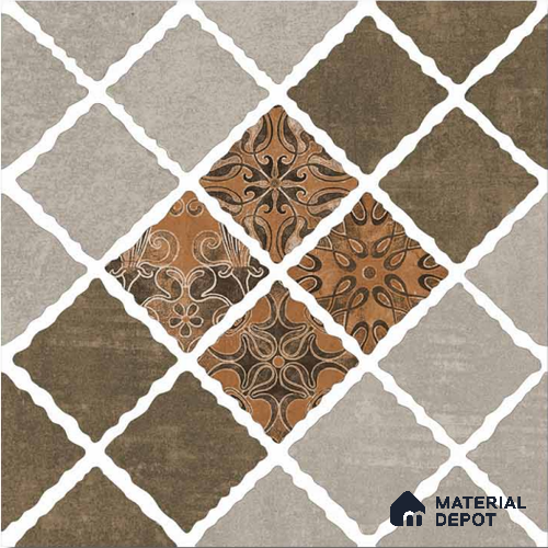 Stone Look Tile TL 09666 12x12 inch Matte Finish Vitrified Tile - 9 mm | Please Expect a Slight Variation of Pattern
