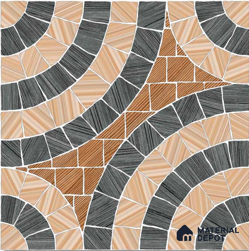 Stone Look  Tile TL 09665 12x12 inch Matte Finish Vitrified Tile - 9 mm | Please Expect a Slight Variation of Pattern