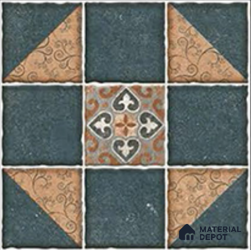 Stone Look  Tile TL 09674 16x16 inch Matte Finish Vitrified Tile - 12 mm | Pattern Alignment May Vary | 2-3 mm Spacer is Mandatory