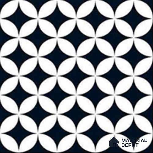 Moroccan Look  Tile TL 09669 16x16 inch Matte Finish Vitrified Tile - 12 mm | Pattern Alignment May Vary | 2-3 mm Spacer is Mandatory