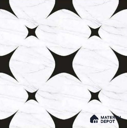 Moroccan Look  Tile TL 08812 2 ft x 2 ft Matte Finish Porcelain Tile - 9 mm | Please Expect a Slight Variation of Pattern