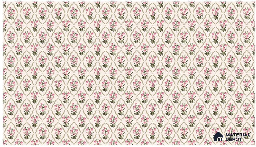 Paisley Blossom Flow Wallpaper with African Bohemian Spirit and Floral Motif Wallpaper | Material Depot