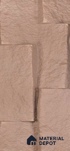 Brown PU Stone Panel 4 ft x 1.5 ft Greek Stone Series | PN 06154 BY Dune Stone Exterior Grade PU Stone Panel | Thickness Varies from 75 mm - 85 mm | Width is Subjected to 5% Variation
