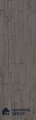 Grey PU Stone Panel 3.8 ft x 1 ft Mosaic Strips Series | PN 05864 AP Mist Brick Interior Grade PU Stone Panel | Thickness Varies from 25 mm - 30 mm | Width is Subjected to 5% Variation