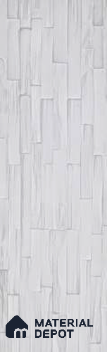 Ice White PU Stone Panel 3.8 ft x 1 ft Mosaic Strips Series | PN 05864 AK Frost Stone Interior Grade PU Stone Panel | Thickness Varies from 25 mm - 30 mm | Width is Subjected to 5% Variation