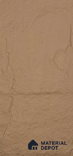 Beige PU Stone Panel 4 ft x 2 ft Madrid Stone Series | PN 06154 Q Earth Stone Exterior Grade PU Stone Panel | Thickness Varies from 25 mm - 35 mm | Width is Subjected to 5% Variation