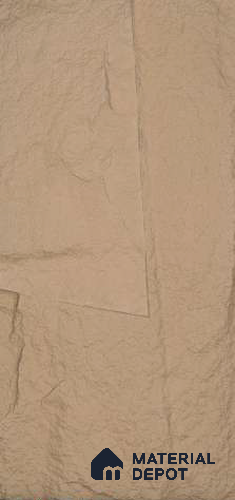 Beige PU Stone Panel 4 ft x 2 ft Shanton Stone Series | PN 06154 AZ Earth Stone Exterior Grade PU Stone Panel | Thickness Varies from 65 mm - 75 mm | Width is Subjected to 5% Variation