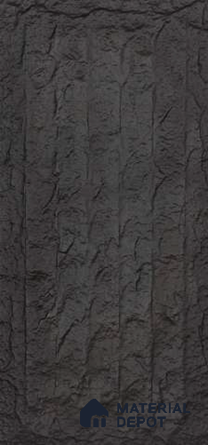 Black PU Stone Panel 4 ft x 2 ft Japanese Stone Series | PN 06154 CV Forge Rock Exterior Grade PU Stone Panel | Thickness Varies from 75 mm - 85 mm | Width is Subjected to 5% Variation