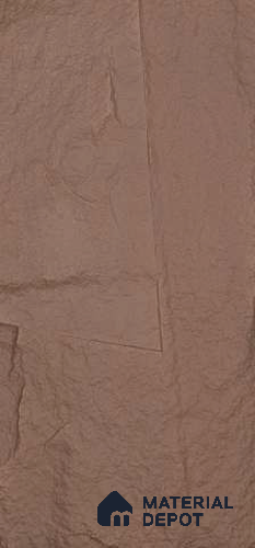 Brown PU Stone Panel 4 ft x 2 ft Shanton Stone Series | PN 06154 BA Dune Stone Exterior Grade PU Stone Panel | Thickness Varies from 65 mm - 75 mm | Width is Subjected to 5% Variation