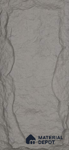 Grey PU Stone Panel 4 ft x 2 ft Mega Stone Series | PN 06154 F Urban Slate Exterior Grade PU Stone Panel | Thickness Varies from 50 mm - 65 mm | Width is Subjected to 5% Variation