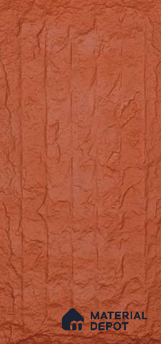 Pumpkin Orange PU Stone Panel 4 ft x 2 ft Japanese Stone Series | PN 06154 CR Canyon Clay Exterior Grade PU Stone Panel | Thickness Varies from 75 mm - 85 mm | Width is Subjected to 5% Variation