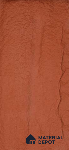 Pumpkin Orange PU Stone Panel 4 ft x 2 ft Vienna Stone Series | PN 05864 H Canyon Clay Interior Grade PU Stone Panel | Thickness Varies from 25 mm - 35 mm | Width is Subjected to 5% Variation