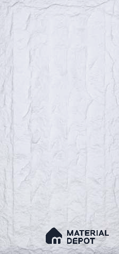 Ice White PU Stone Panel 4 ft x 2 ft Japanese Stone Series | PN 06154 CS Frost Stone Exterior Grade PU Stone Panel | Thickness Varies from 75 mm - 85 mm | Width is Subjected to 5% Variation
