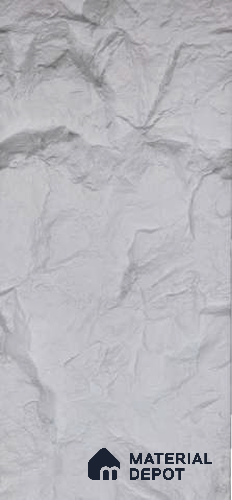 Ice White PU Stone Panel 4 ft x 2 ft Turkey Stone Series | PN 06154 CD Frost Stone Exterior Grade PU Stone Panel | Thickness Varies from 75 mm - 85 mm | Width is Subjected to 5% Variation