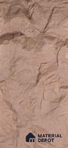 Beige PU Stone Panel 8 ft x 2 ft Turkey Stone Series | PN 06154 BR Dune Stone Exterior Grade PU Stone Panel | Thickness Varies from 75 mm - 85 mm | Width is Subjected to 5% Variation