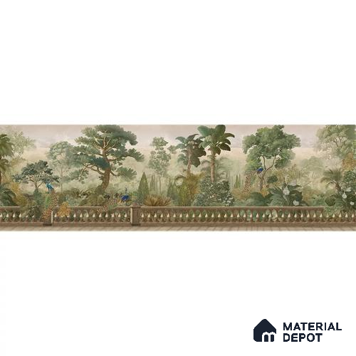 Peacock Garden, Jungle Theme Handmade Wallpaper for Walls (Customized Size Wallpaper)