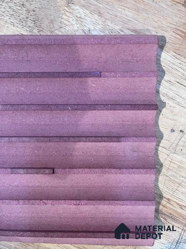 Duco Paintable Fiberboard Texture Design 8 ft x 4 ft Exterior Grade MDF Panel - 12 mm | Groove Width 1 inch