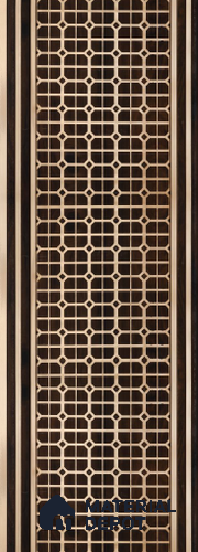 Brown Patterned Look Charcoal Decorative Wall Panel PN 05636 8 ft x 1 ft - 7 mm | Suitable for Feature Wall, TV Unit & Living Room | Width is Subjected to 5% Variation
