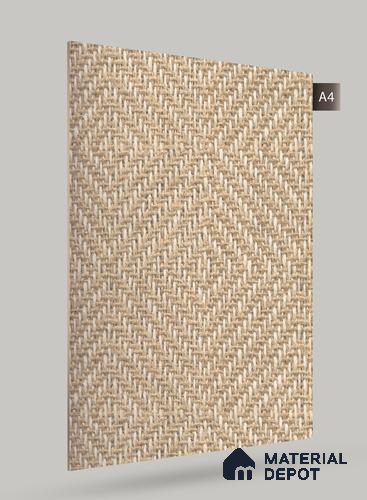 Beige Fabric Look LM 21278 8 ft x 4 ft Texture Finish Decorative Laminate - 1.25 mm | Suitable for TV Unit, Wardrobe, Kitchen Cabinets