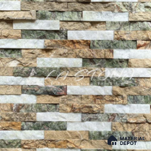 WL 00238 Safari Melody 600 x 150 mm Natural Stone Wall Cladding | Stone is a Natural Product, Please Expect Variation in Shades