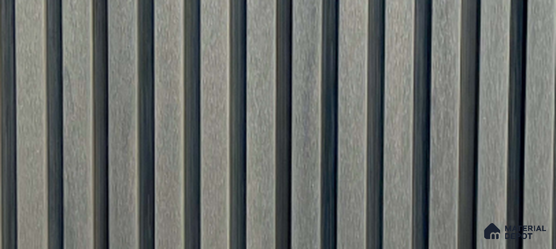 PN 06367 C WPC Slim Design 9.6 ft x 8.6 inch Exterior Wall Panel - 26 mm | Suitable for Facade, Balcony, Cafeteria | Suitable for Balcony, Facade & Open Area | Width is Subjected to 5% Variation