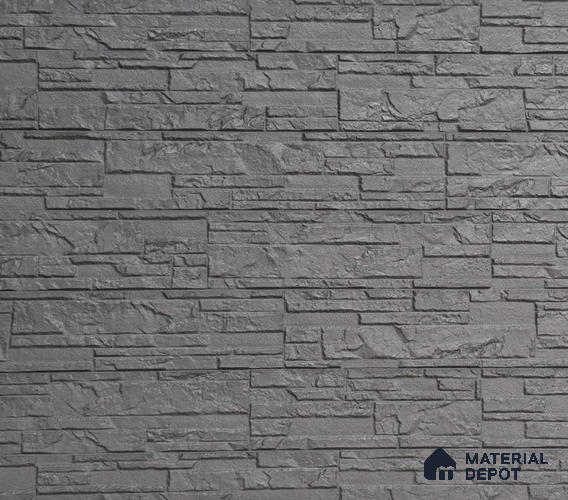 WL 00233 Castle Rock Clay Texture Finish 1190 x 600 mm Soft Stone Wall Cladding - 3 mm | Suitable for Living Room, Elevation & Outdoor Walls