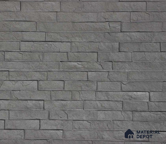 WL 00231 Strip Stone Clay Texture Finish 1200 x 560 mm Soft Stone Wall Cladding - 3 mm | Suitable for Living Room, Elevation & Outdoor Walls