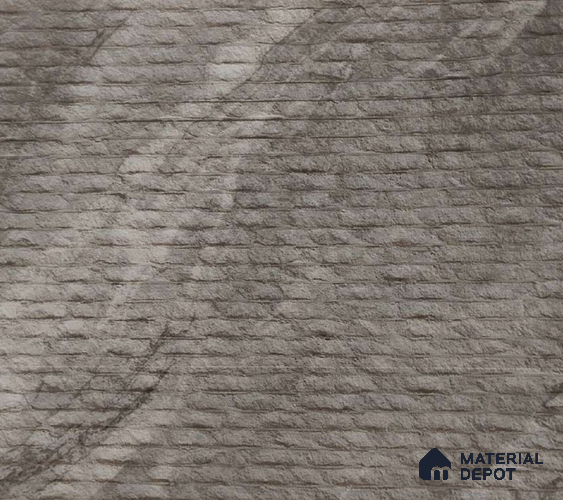 WL 00236 Chisled Stone Clay Texture Finish 1200 x 600 mm Soft Stone Wall Cladding - 3 mm | Suitable for Living Room, Elevation & Outdoor Walls