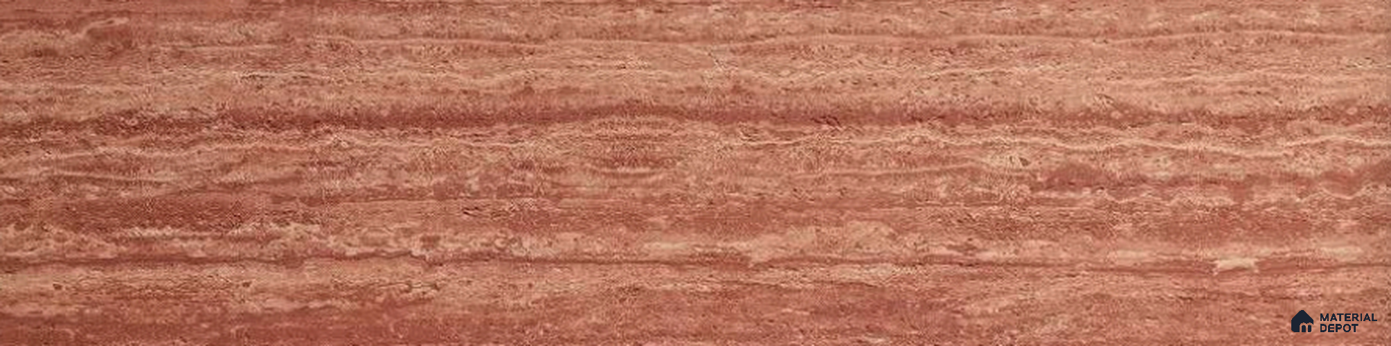 WL 00217 Travertine Clay Texture Finish 1200 x 600 mm Soft Stone Wall Cladding - 3 mm | Suitable for Living Room, Elevation & Outdoor Walls