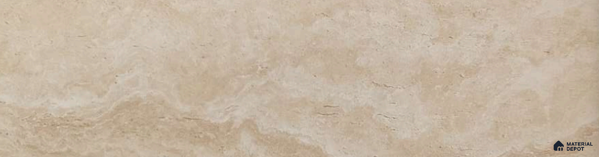 WL 00214 Travertine Clay Texture Finish 1200 x 600 mm Soft Stone Wall Cladding - 3 mm | Suitable for Living Room, Elevation & Outdoor Walls