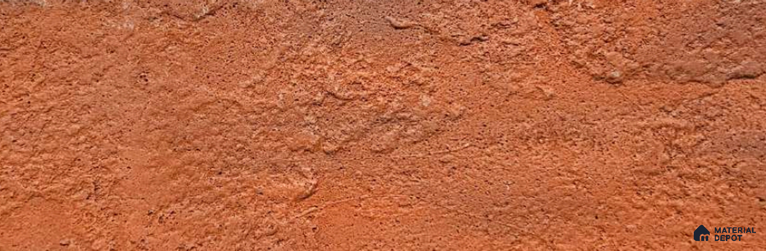 WL 00196 Rustic Brick Clay Texture Finish 212 x 58 mm Soft Stone Wall Cladding - 3 mm | Suitable for Living Room, Elevation & Outdoor Walls