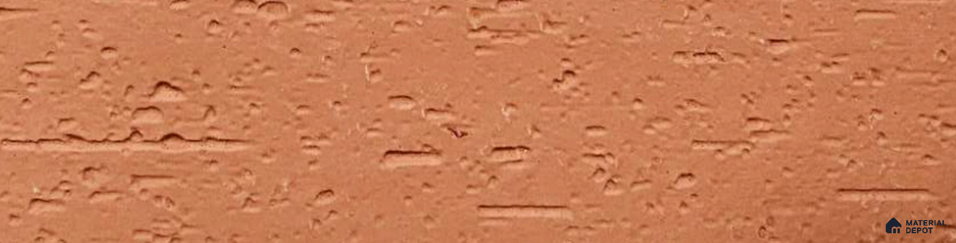 WL 00197 Classic Brick Clay Texture Finish 240 x 60 mm Soft Stone Wall Cladding - 3 mm | Suitable for Living Room, Elevation & Outdoor Walls