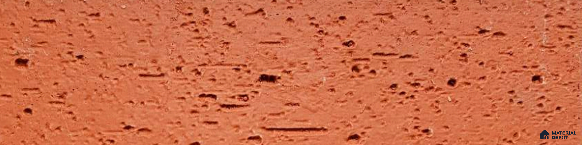 WL 00199 Classic Brick Clay Texture Finish 240 x 60 mm Soft Stone Wall Cladding - 3 mm | Suitable for Living Room, Elevation & Outdoor Walls