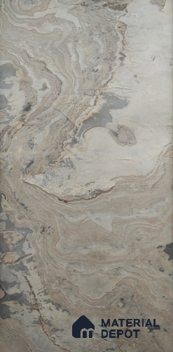 WL 00264 B Natural Stonier Opaque Design 8 ft x 4 ft Stone Veneer - 4 mm | Suitable for Facade, Wardrobe & Bedroom