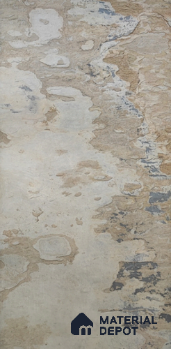 WL 00265 B Natural Stonier Opaque Design 8 ft x 4 ft Stone Veneer - 4 mm | Suitable for Facade, Wardrobe & Bedroom