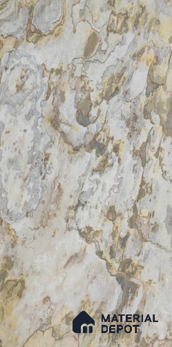 WL 00279 B Natural Lucentier Translucent Design 8 ft x 4 ft Stone Veneer - 4 mm | Suitable for Facade, Wardrobe & Bedroom